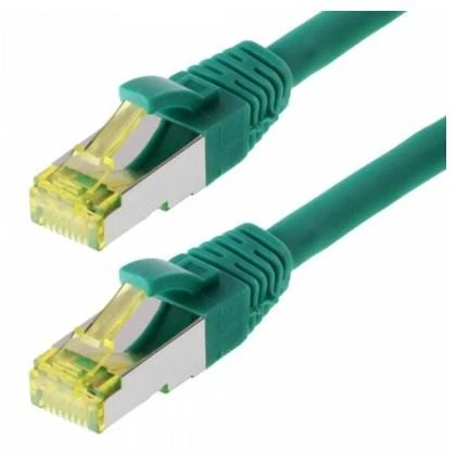 „helos“ jungiamasis kabelis „Cat 6a S/FTP RJ45“, žalias, 1,5 m, AWG26/7 LSZH GHMT