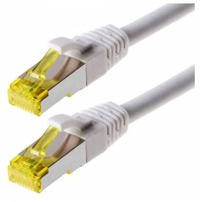 helos Patchkabel Cat 6a S/FTP RJ45 baltas 1.5m AWG26/7 LSZH GHMT