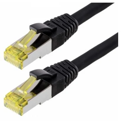 helos Patchkabel Cat 6a S/FTP RJ45 juodas 7,5m AWG26/7 LSZH GHMT