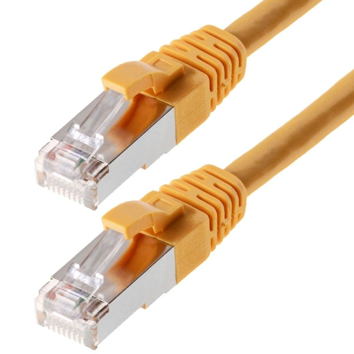 Helos CAT6 S/FTP (PIMF), 0,25 m, 0,25 m, Cat6, SF/UTP (S-FTP), RJ-45, RJ-45, Geltonas