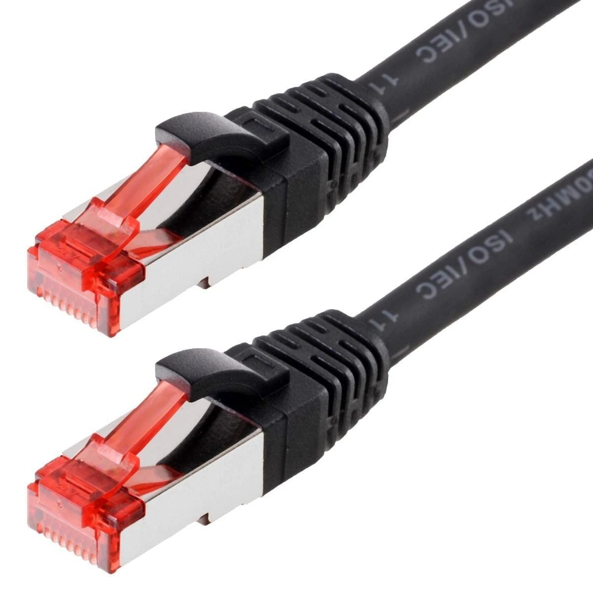helos Patchkabel Cat 6 S/FTP RJ45 juodas 30m AWG27/7 LSZH GHMT