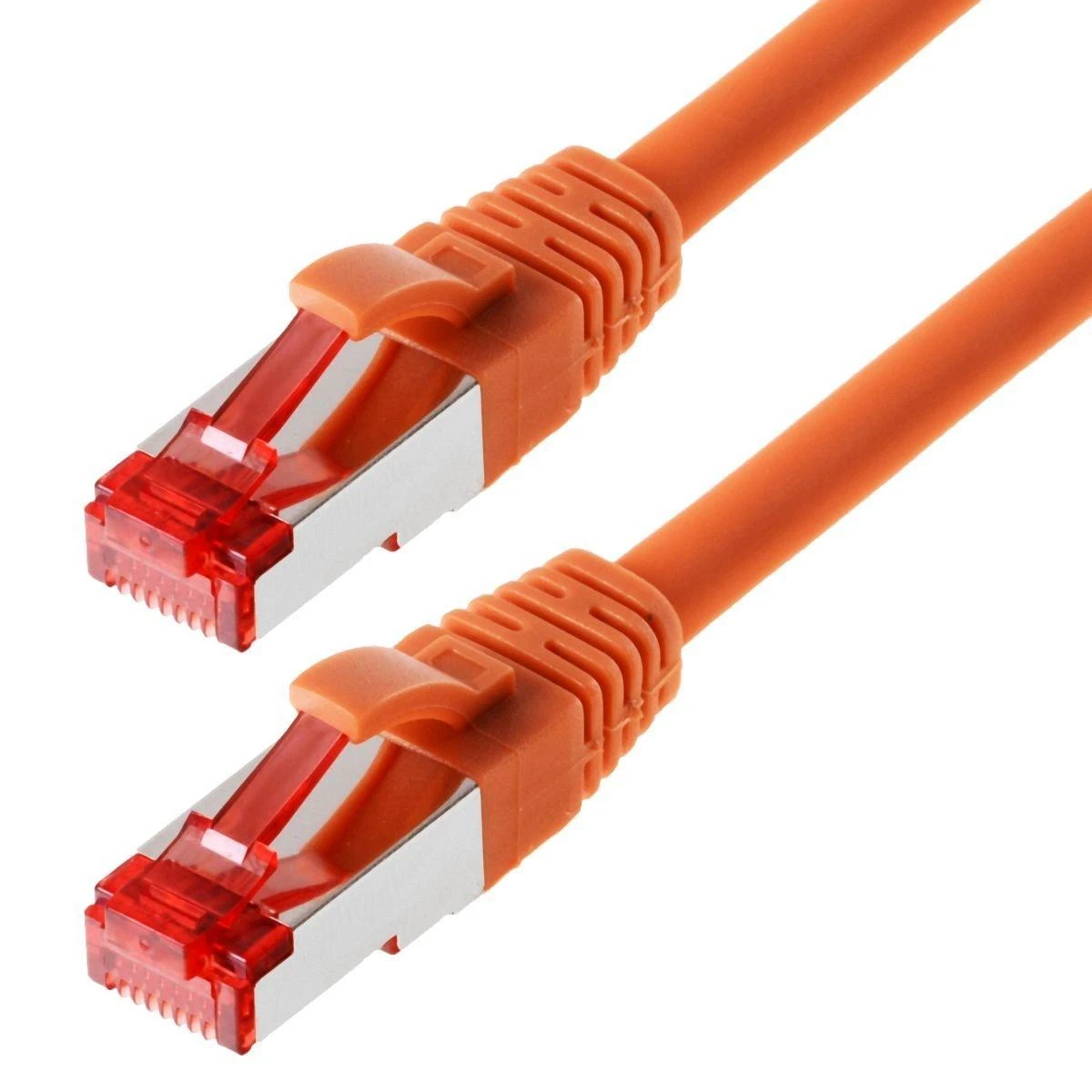 helos Patchkabel Cat 6a S/FTP RJ45 oranžinis 0,5m AWG26/7 LSZH GHMT