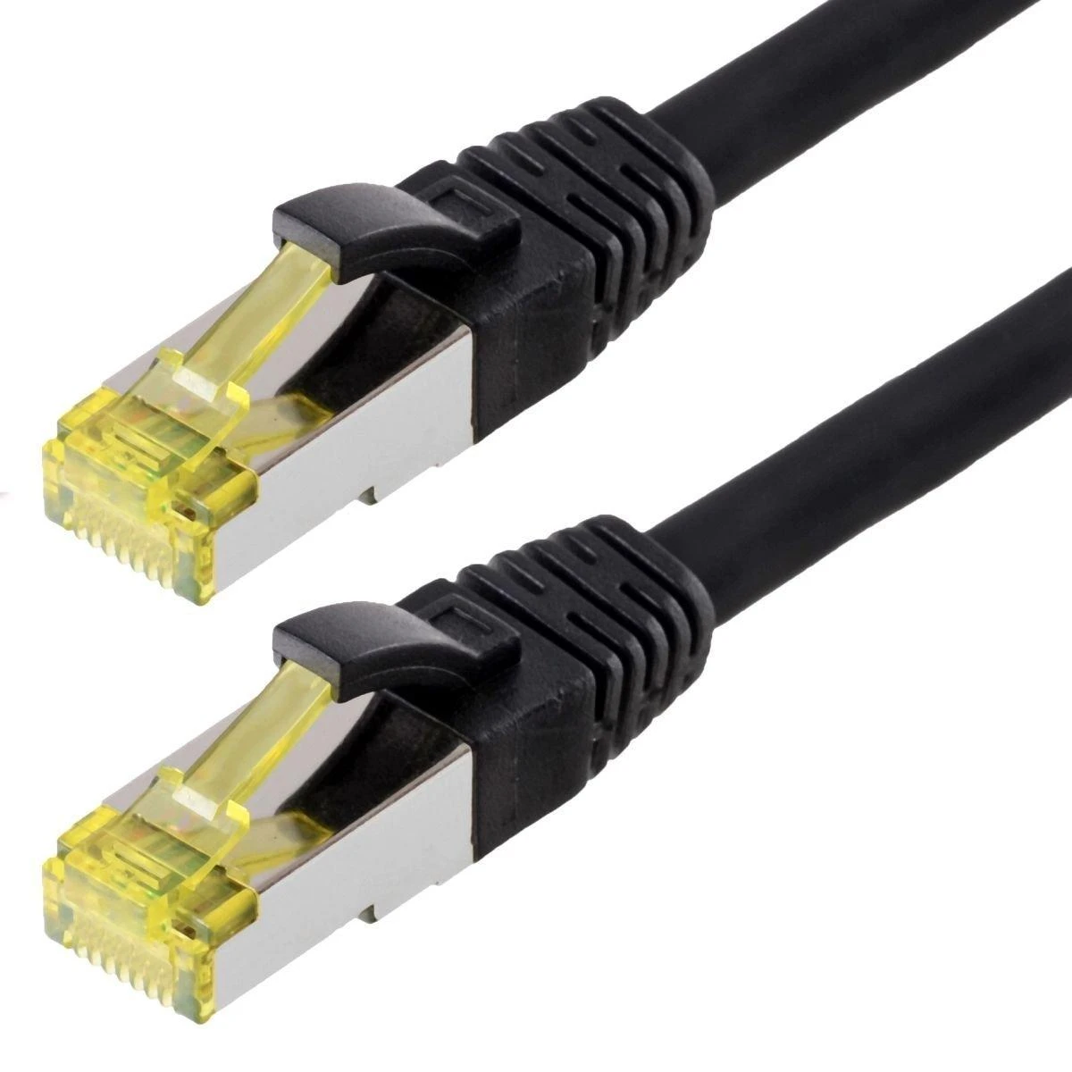 Helos pataisomasis kabelis S/FTP Cat 6a juodas 30,0m