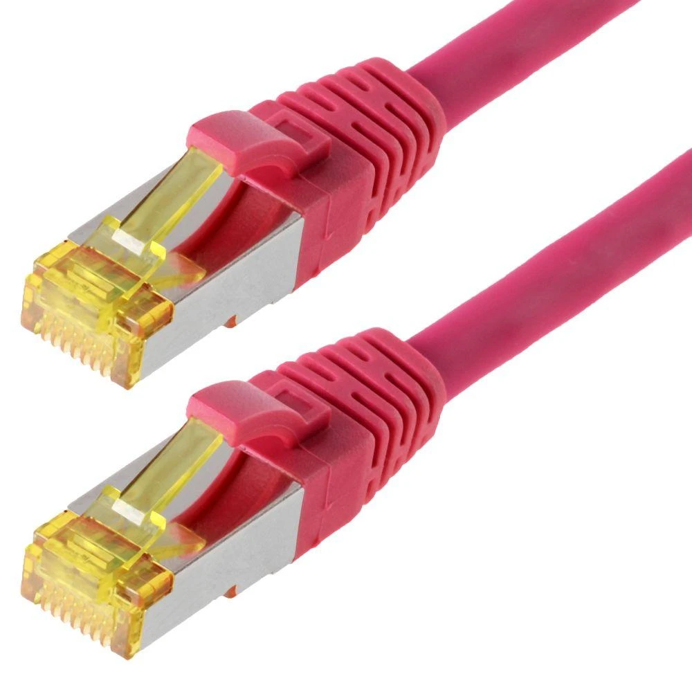 Helos pataisomasis kabelis S/FTP Cat 6a purpurinis 10,0m