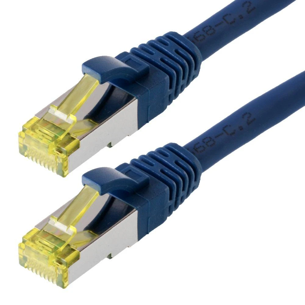 Helos pataisomasis kabelis S/FTP Cat 6a mėlynas 5,0m