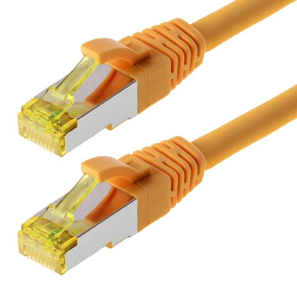 helos Patchkabel Cat 6a S/FTP RJ45 gelb 7,5m AWG26/7 LSZH GHMT