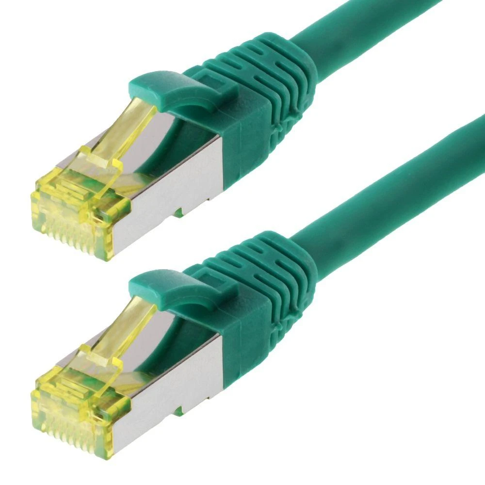 Helos pataisomasis kabelis S/FTP Cat 6a žalias 7,5m