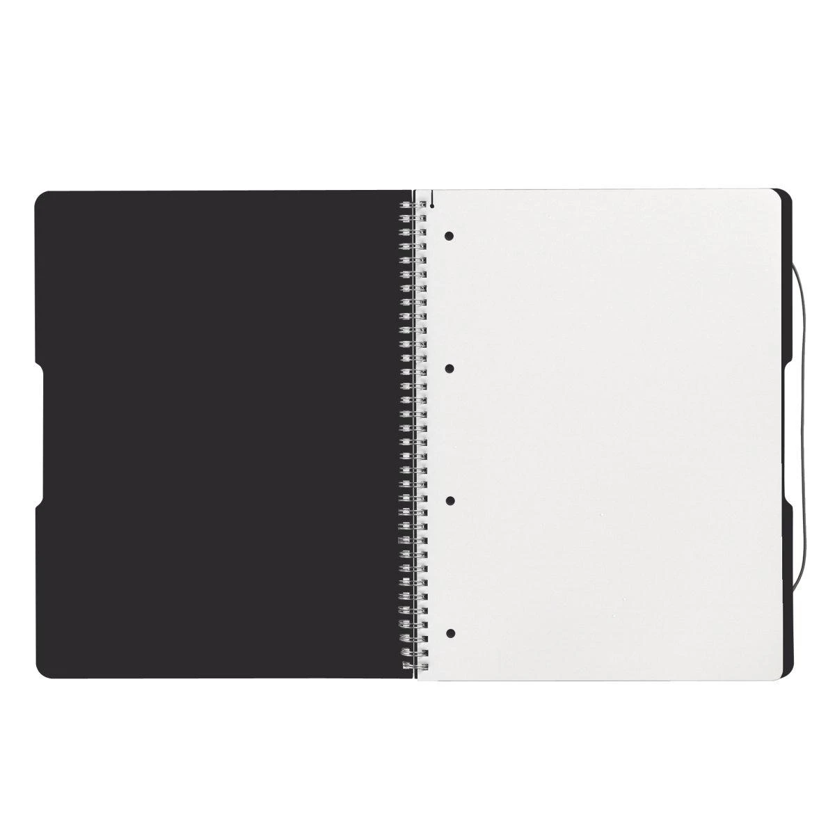 Herlitz Spiralblock "to go" PP-Cover A4 80 Bl. pakuotė juodas