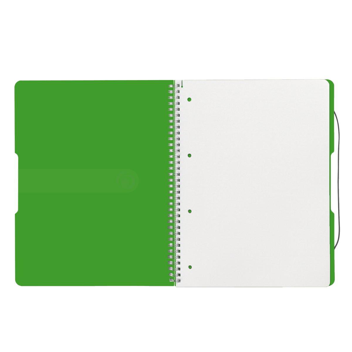 Herlitz užrašų knygelė A4/80K, kvadratinė, žalia (0011293099)