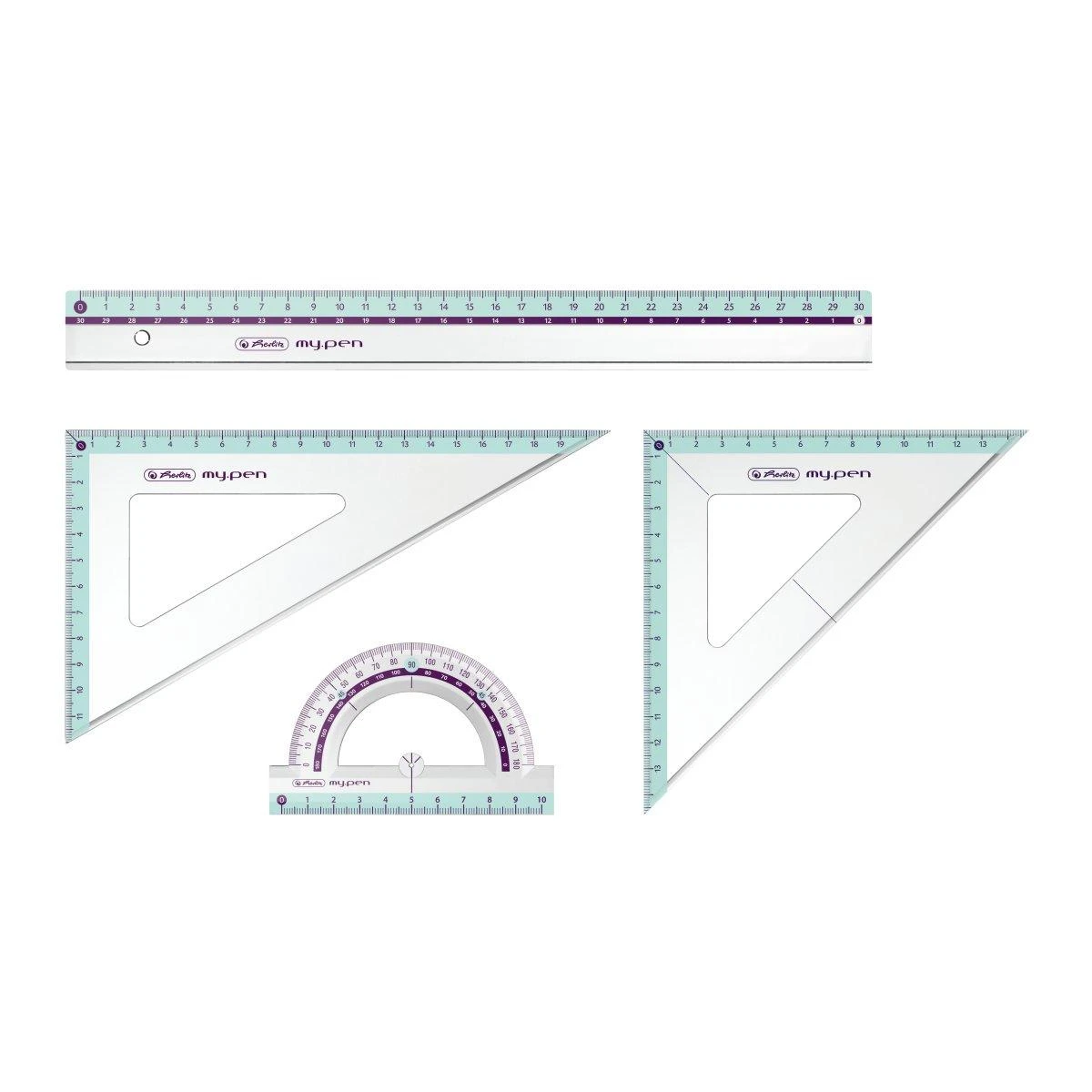 Herlitz geometrinis rinkinys iš 4 dalių My Pen