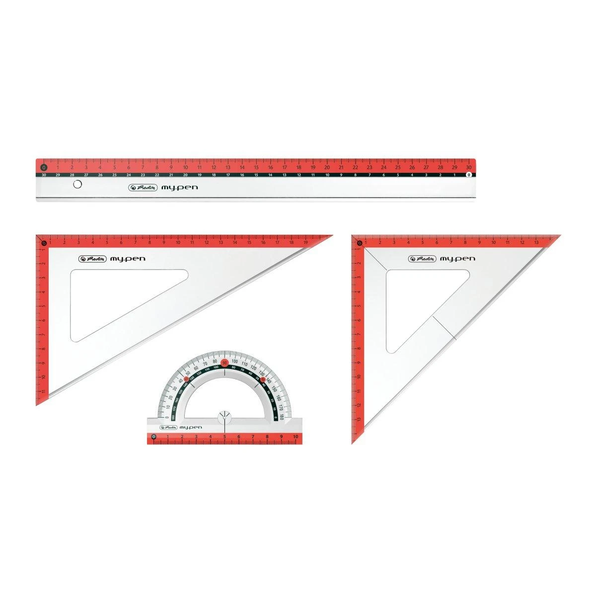 Herlitz geometrinis rinkinys iš 4 dalių My Pen