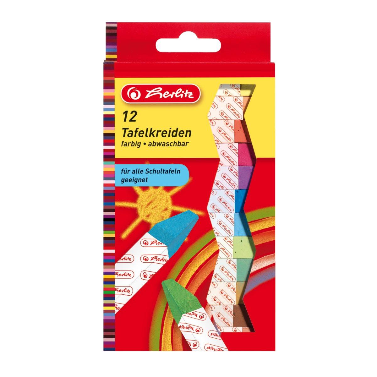 Kreida spalvota 12 spalvų 08648206 HERLITZ, R08-002