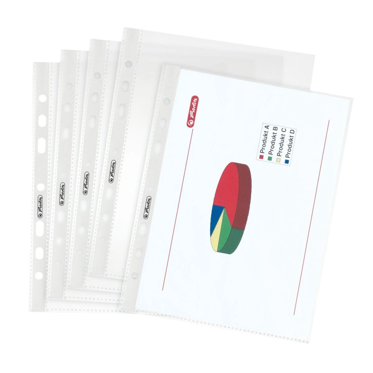 „Herlitz“ skaidrus apsauginis dangtelis A5 100 vnt (10468585)