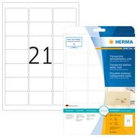 HERMA 8670 ženklinimo etiketė Permatomas