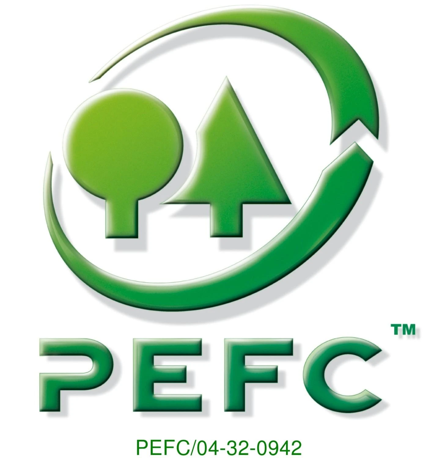 PEFC sertifikato logotipas ant etikečių pakuotės