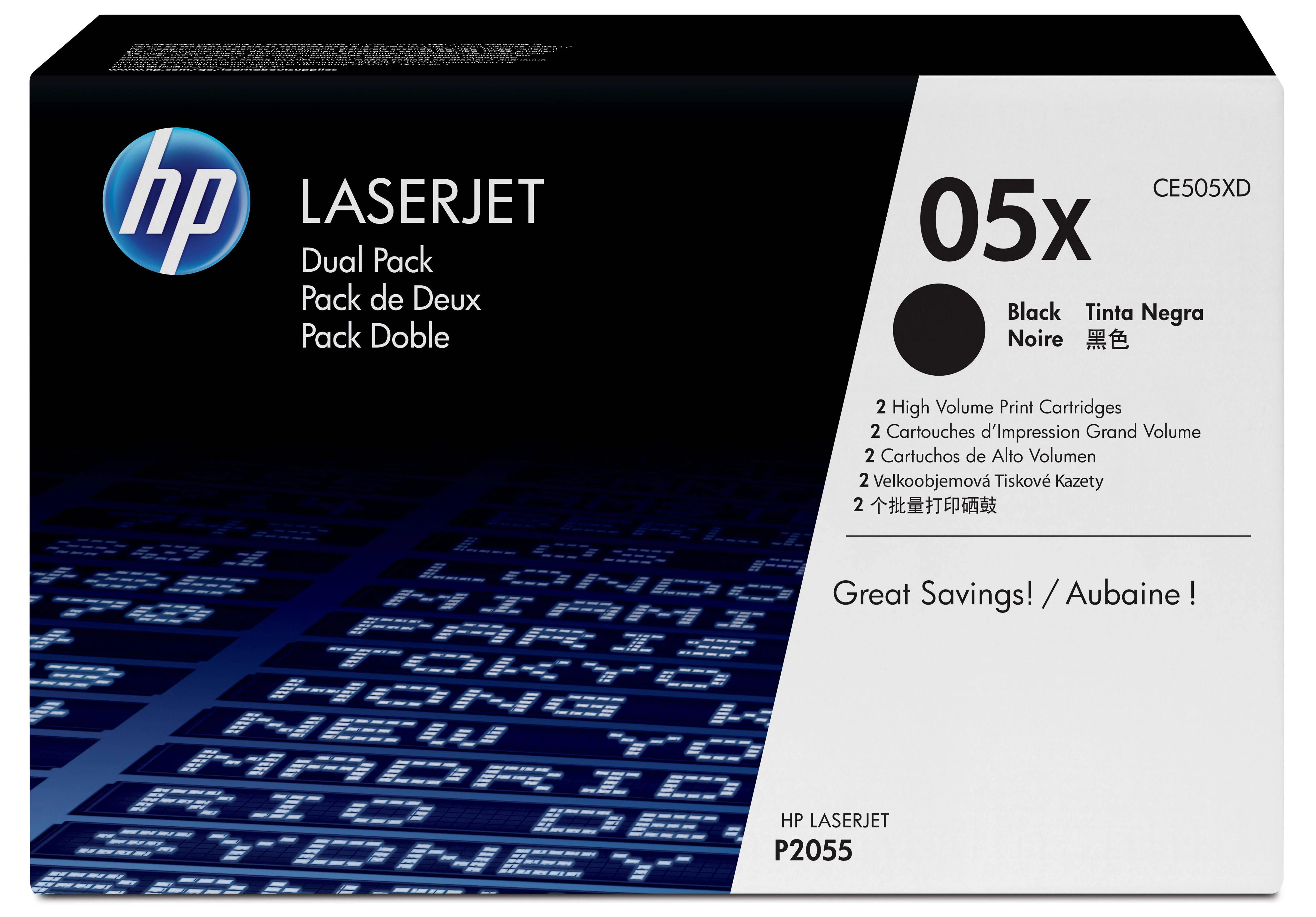 „Hewlett Packard“ (HP) „HP LaserJet P2035/55 Juodas“ spausdinimo kasetė (2x6 500 puslapių)
