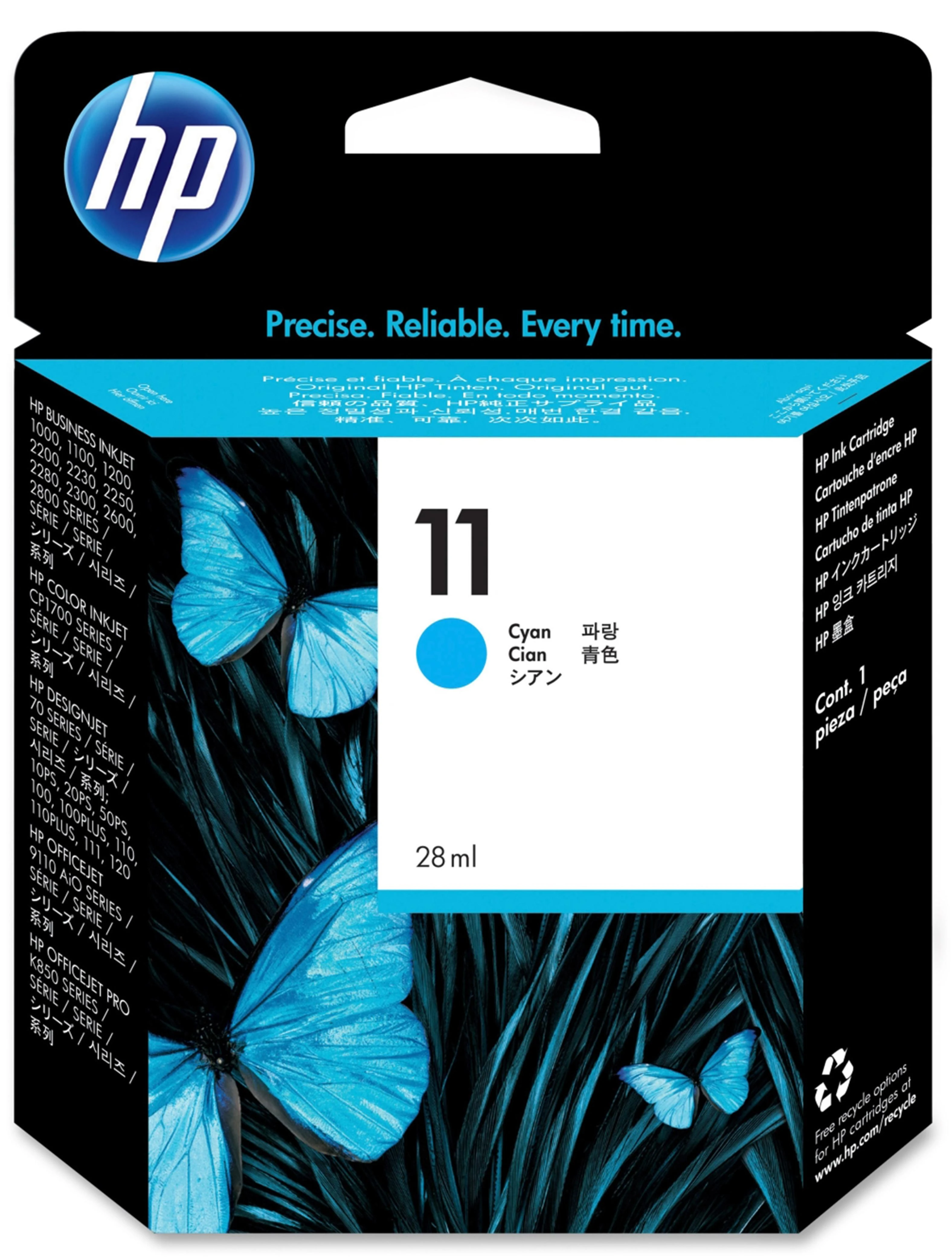 Hewlett Packard (HP) HP C4836A (Nr.11), žydra kasetė rašaliniams spausdintuvams