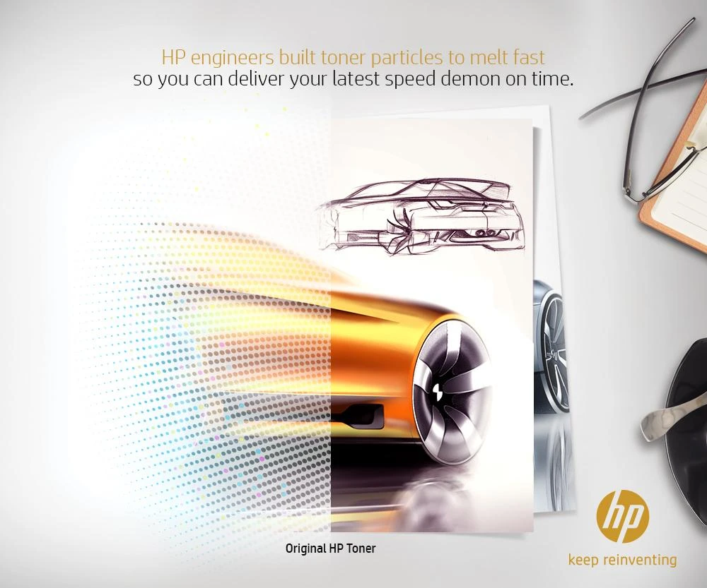 Hewlett Packard (HP) HP 128A, skirtas Color LaserJet CM1415 / CP1525 serijai Toneris Geltona (1 300 puslapių)