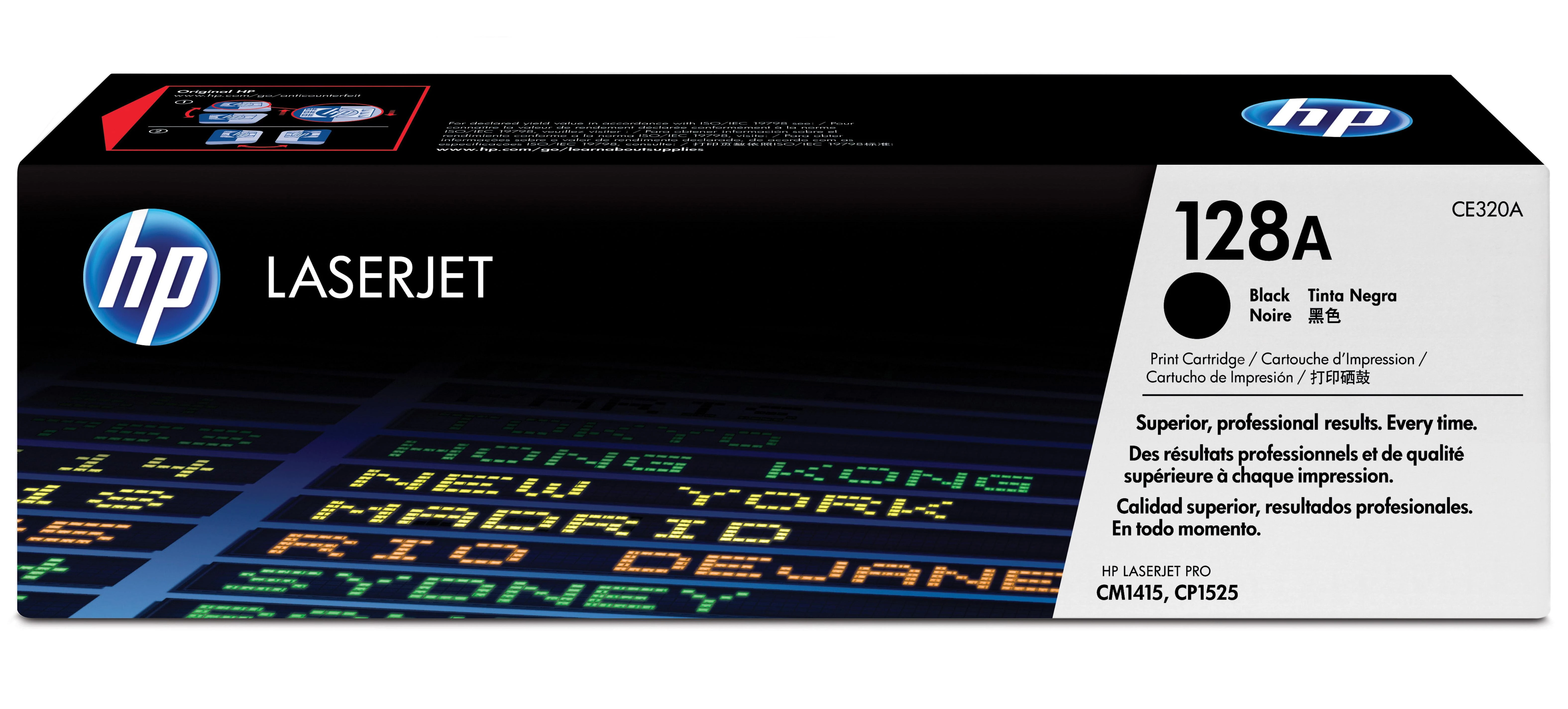 Hewlett Packard (HP) HP 128A, skirtas Color LaserJet CM1415/CP1525 serijai Toneris Juodas (2 000 puslapių)