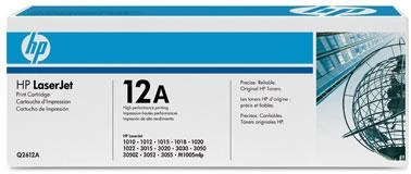 Hewlett Packard (HP) HP 12A Juodas Toneris Cartridge, 2000 pages, for LaserJet 1010,1012,1015,1018,1020,1022,3015,3020,3030,3050,3052,3055