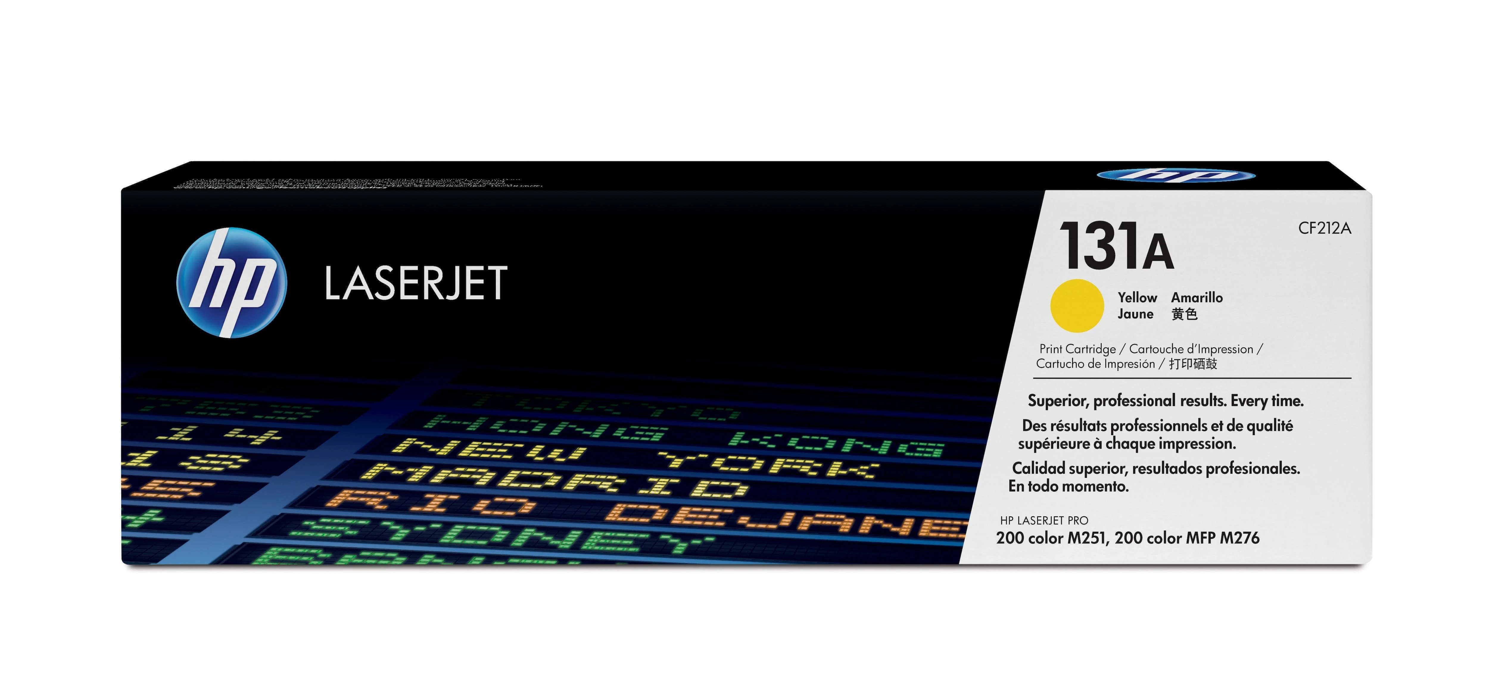 Hewlett Packard (HP) HP 131A Geltona Toneris Cartridge, 1800 pages, for HP LaserJet Pro 200 M276n, M276nw
