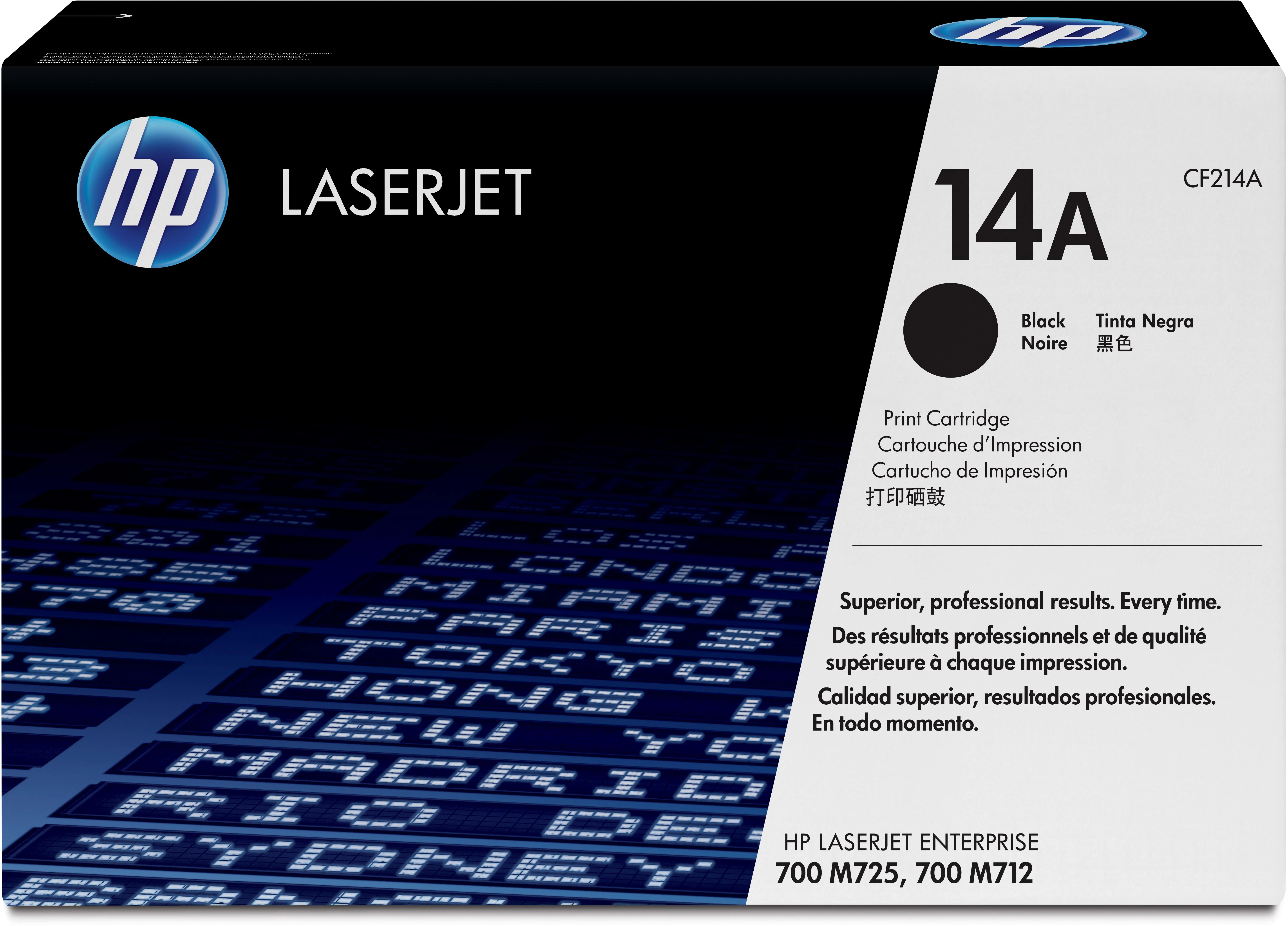 Hewlett Packard (HP) HP Toneris Juodas 14A, skirta Enterprise700 series (10 000 puslapių)