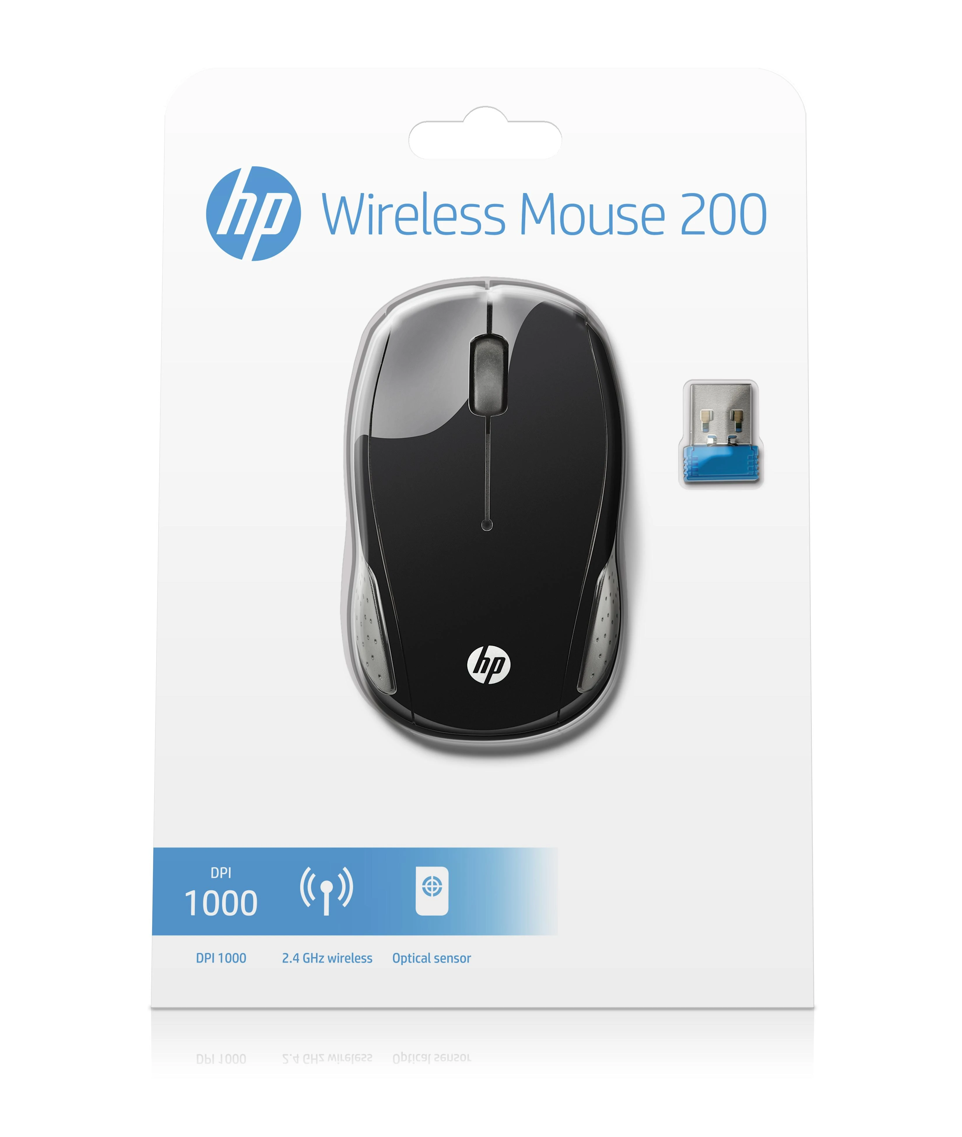 Hewlett Packard (HP) HP 200 Juodas Belaidė pelė
