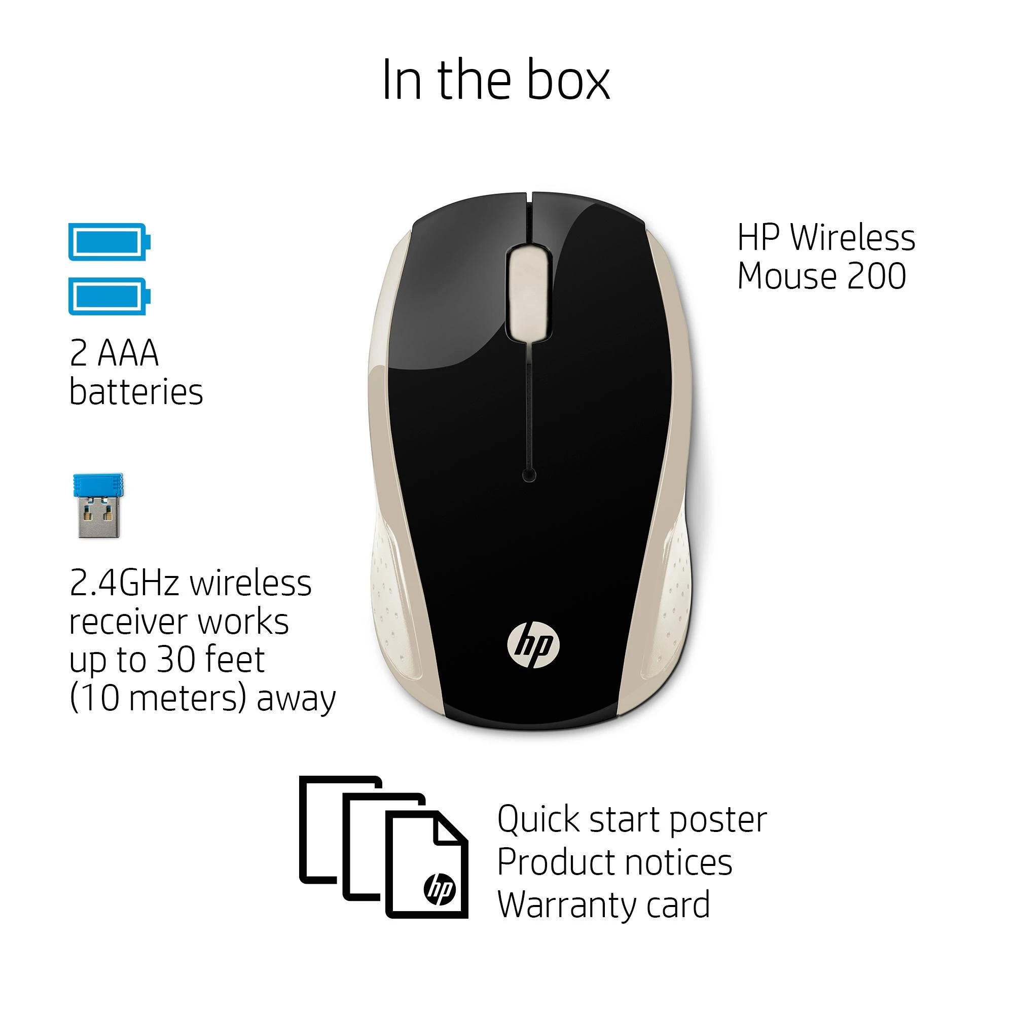HP belaidė pelė 200 (Auksinė)