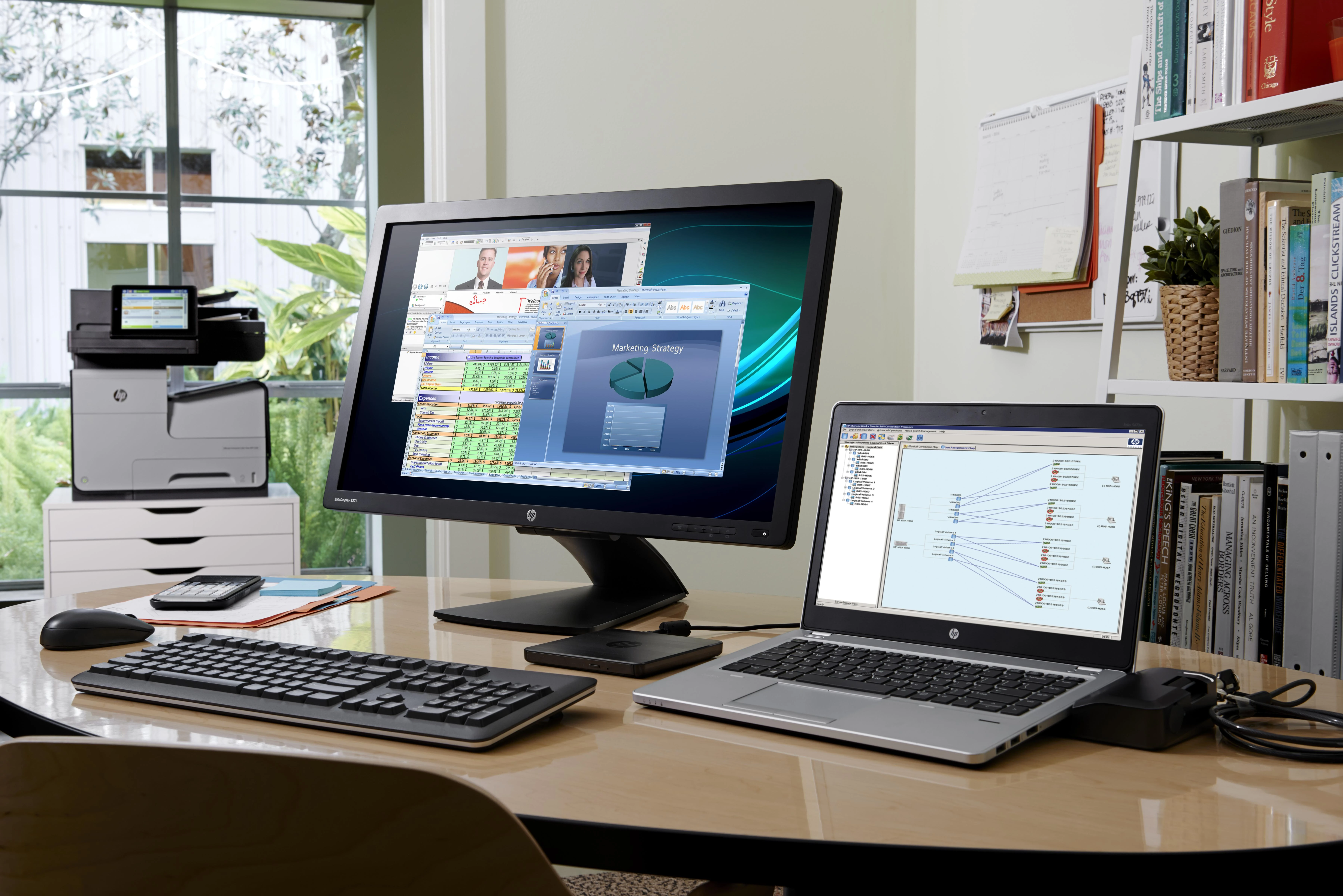 Hewlett Packard (HP) „HP UltraSlim“ prijungimo stotis 65 W – 4 x USB 3.0, 2 x DisplayPort 1.2, 1 x VGA, 1 x RJ-45, 1 x Linijinis įvestis, 1 x Linijinis išvestis