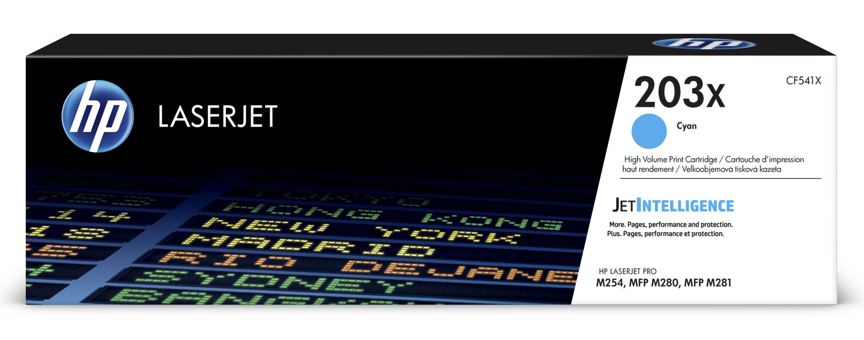 Hewlett Packard (HP) HP 203X kasetė, žydra, didelės talpos