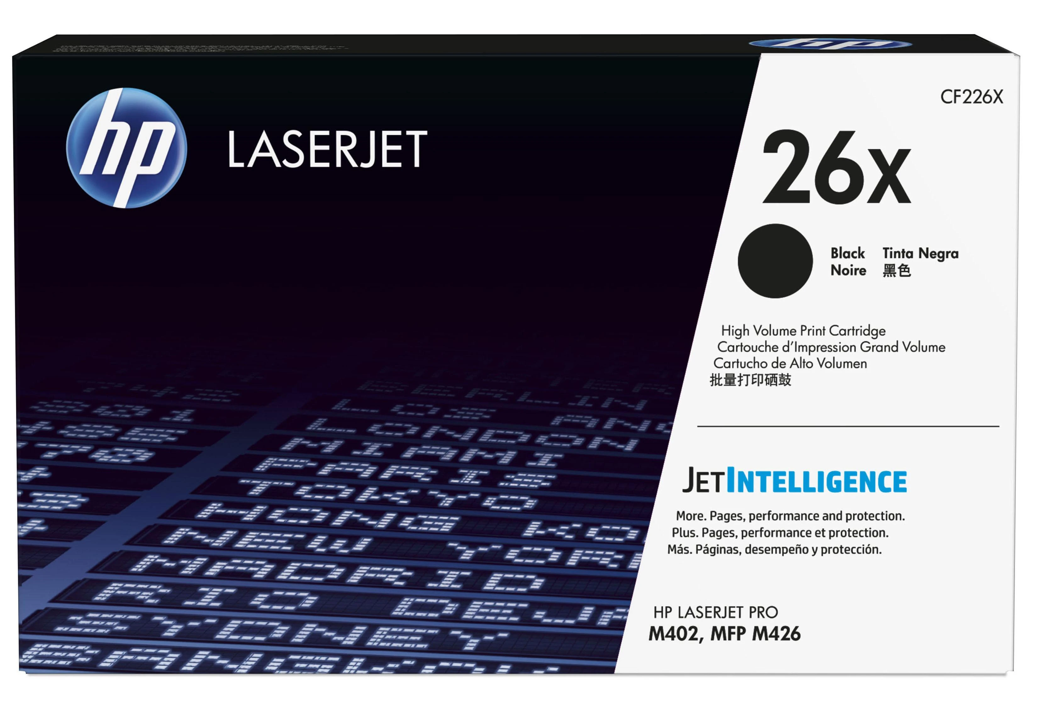 Hewlett Packard (HP) HP 26X High Capacity Juodas lazerinis Toneris Cartridge, 9000 pages, for HP LaserJet Pro M402, Pro M426