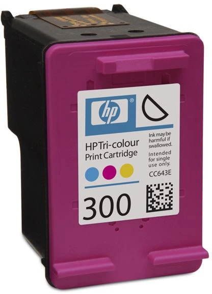 Hewlett Packard (HP) HP CC643EE rašalo kasetė Nr.300, trispalvė