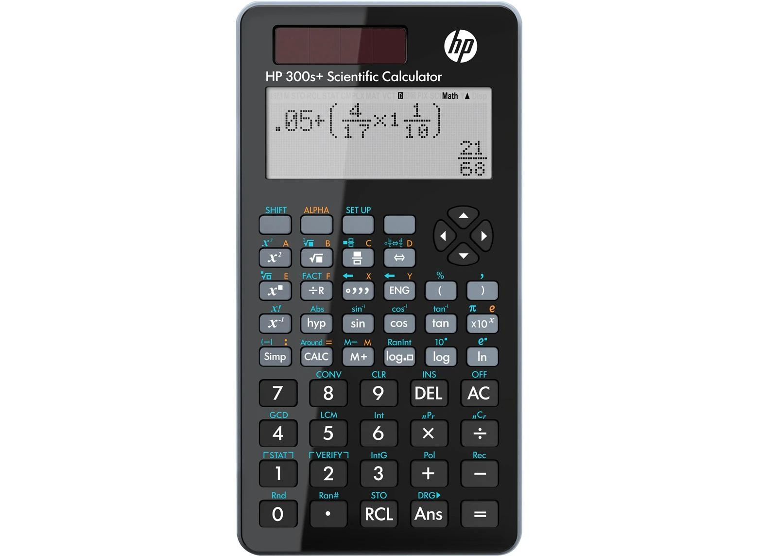 HP 300SPLUS skaičiuotuvas su veikiančiu ekranu