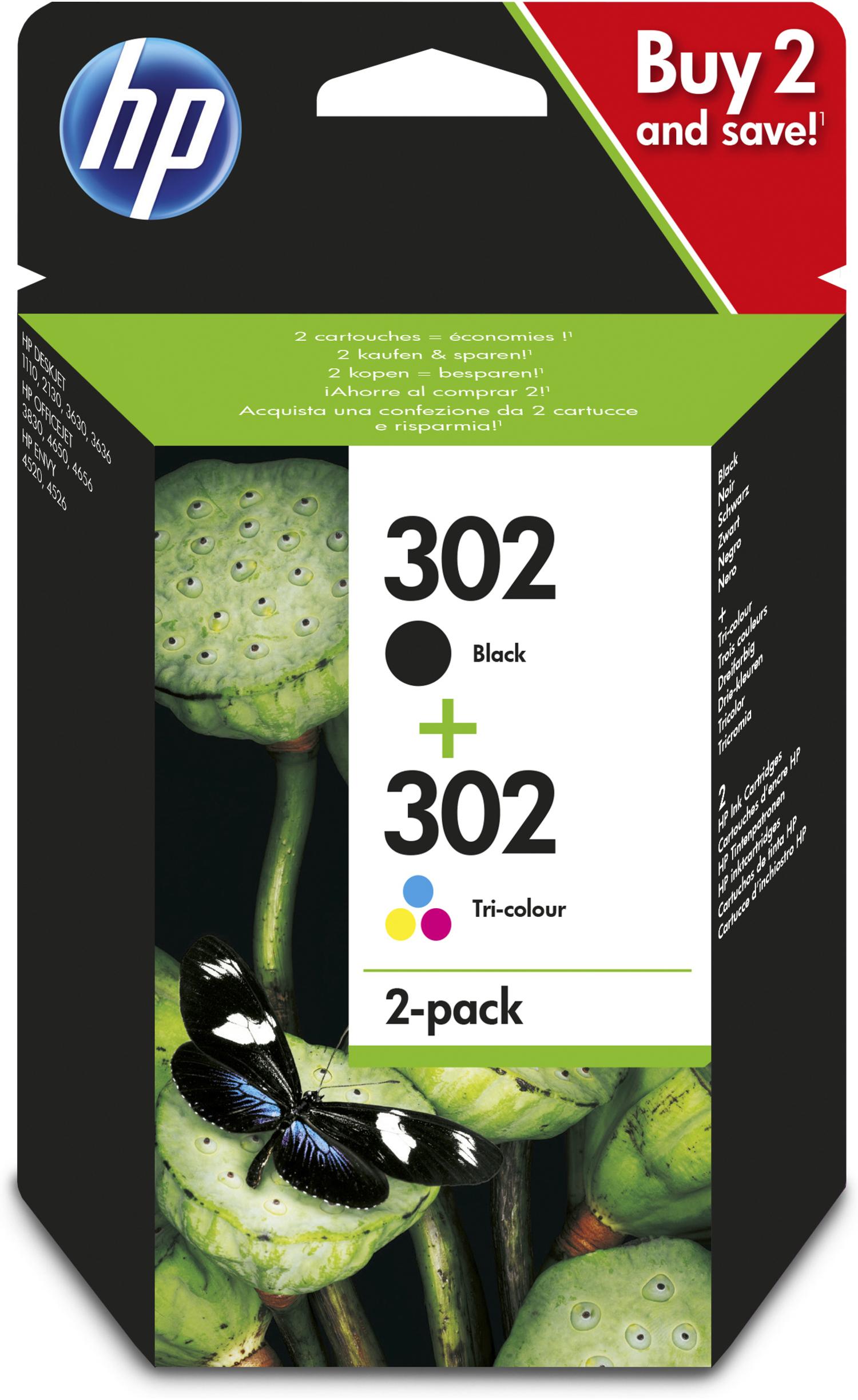 Hewlett Packard (HP) HP 302 Ink Cartridge Combo 2 vnt. BLISTER