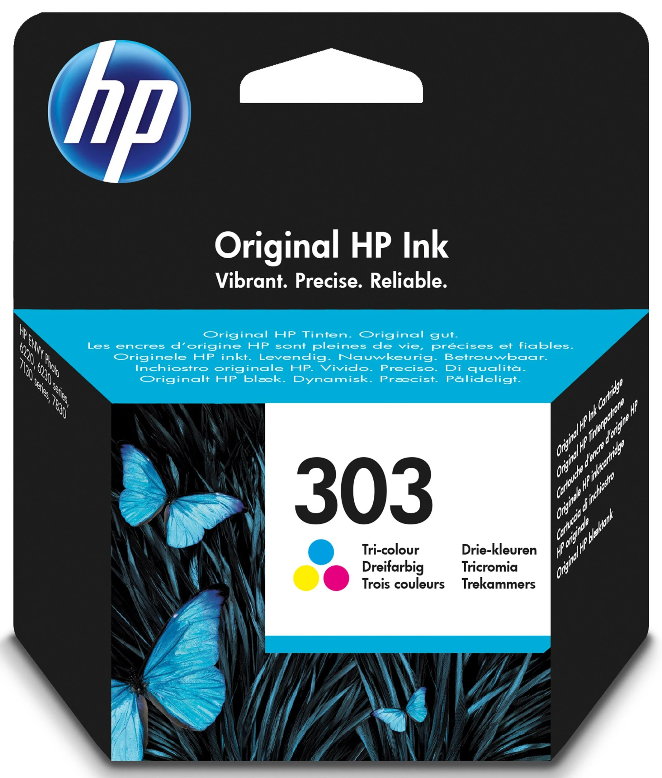 Hewlett Packard (HP) HP 303 trispalvė rašalo kasetė