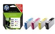 Hewlett Packard (HP) HP 364 4-Pack (N9J73AE) Rašalinių kasečių komplektas, C/M/Y/BK
