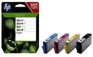 Hewlett Packard (HP) HP 364 4-Pack (N9J73AE) Rašalinių kasečių komplektas, C/M/Y/BK