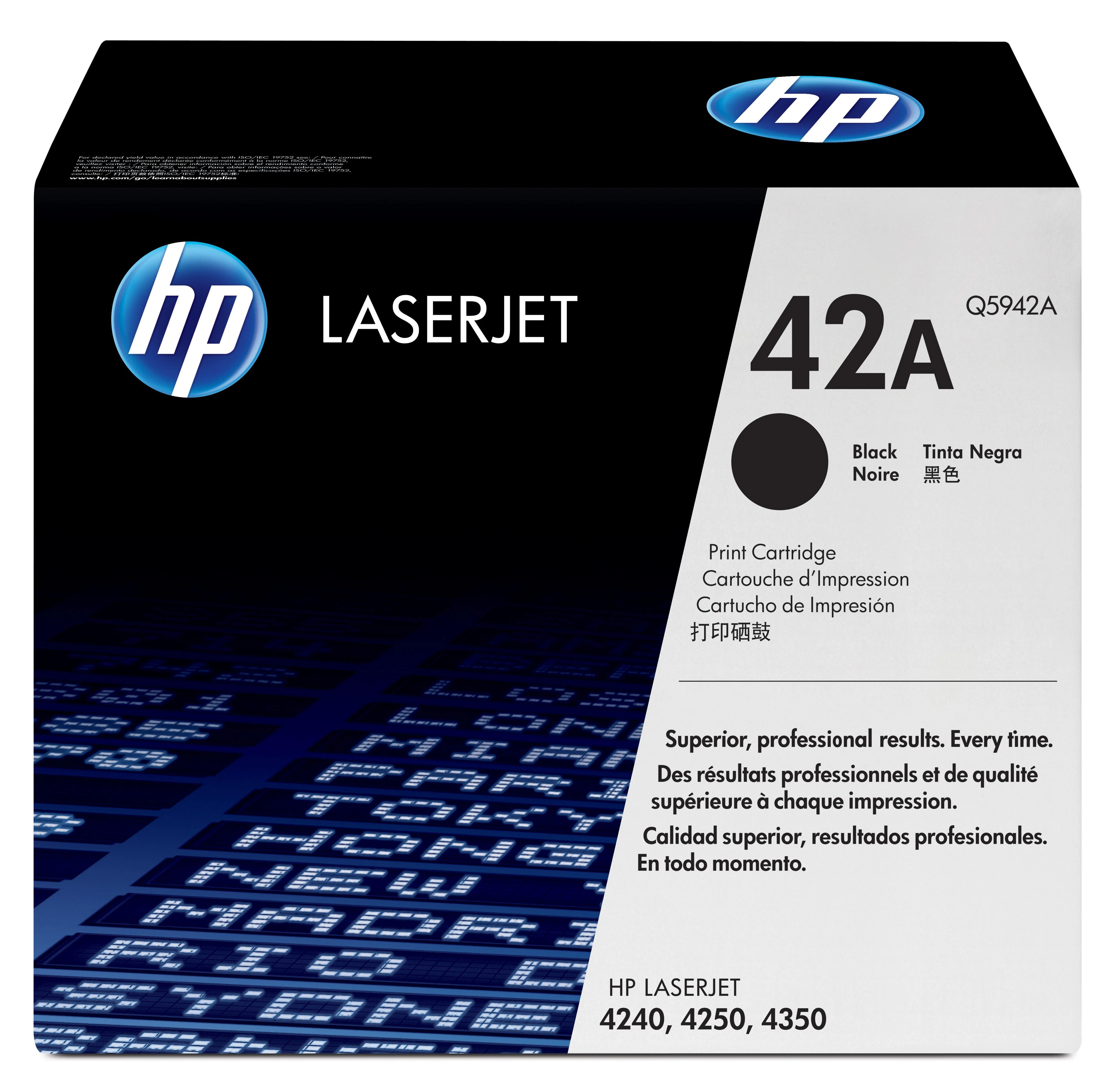 Hewlett Packard (HP) HP Toneris Juodas 42X for LaserJet 4250/4350 2-pack (2x20.000 pages)