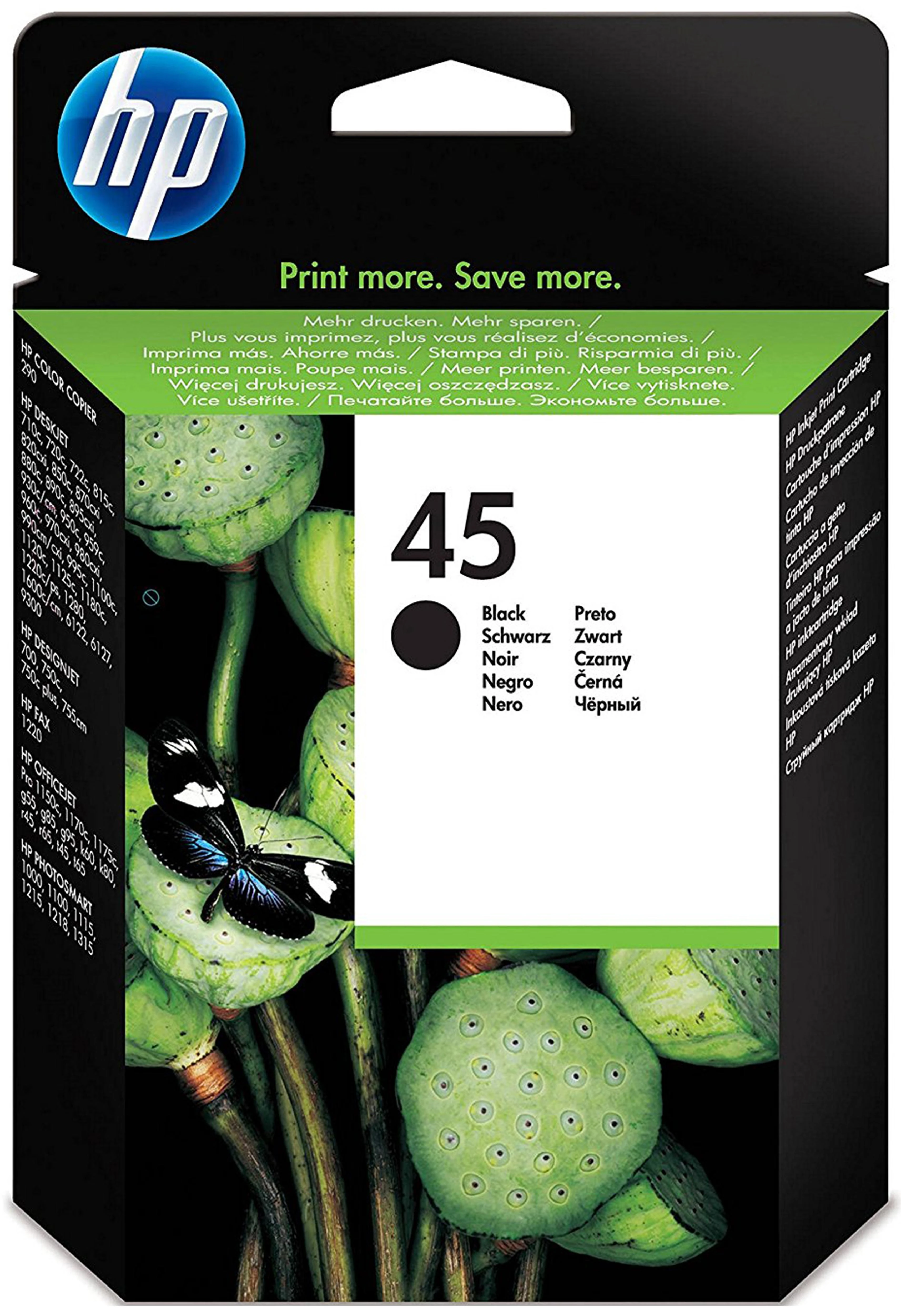 Hewlett Packard (HP) HP 51645A (Nr. 45), juoda kasetė rašaliniams spausdintuvams