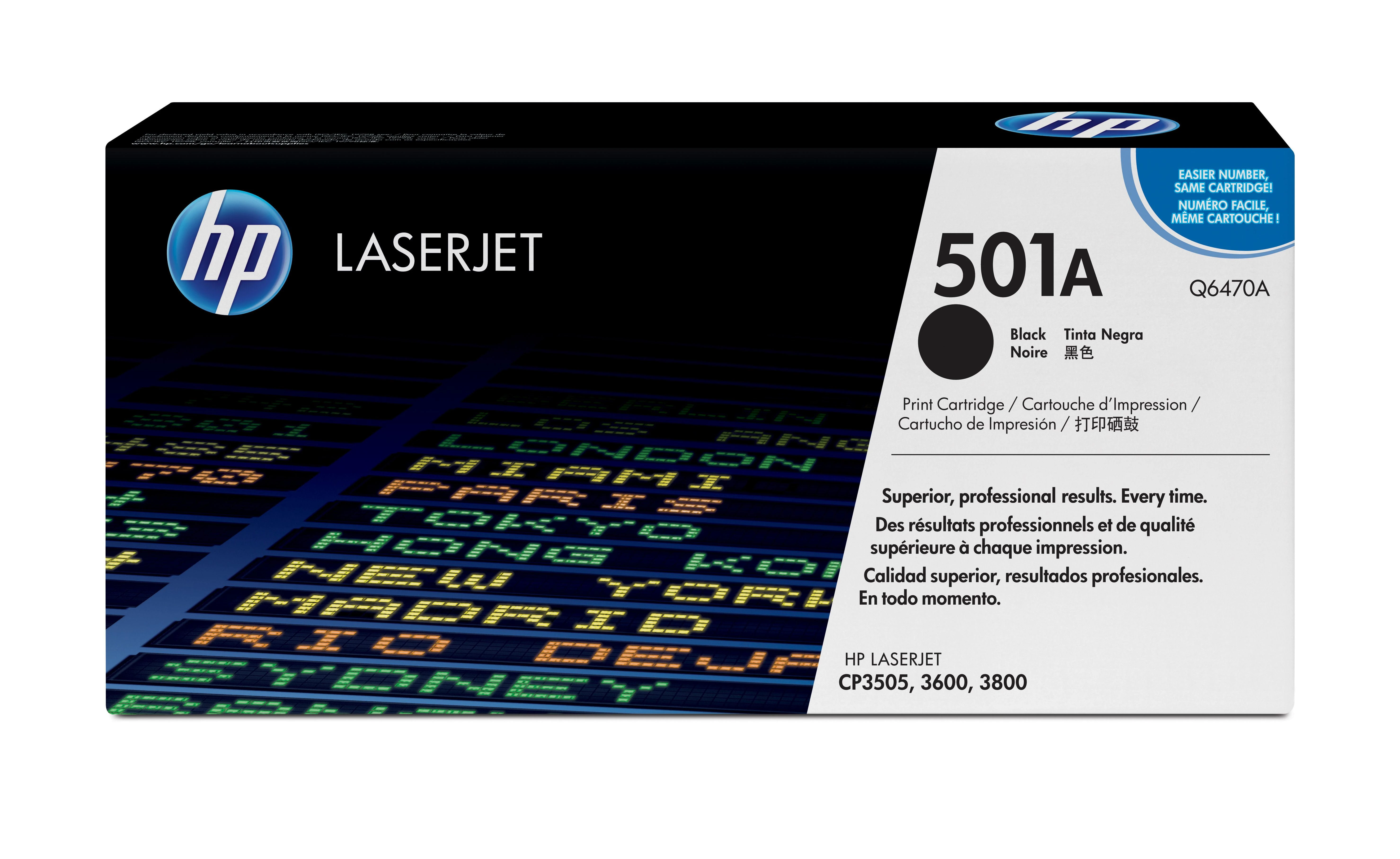 Hewlett Packard (HP) HP Color LaserJet 3600/3800 Toneris Juodas (6.000 pages)