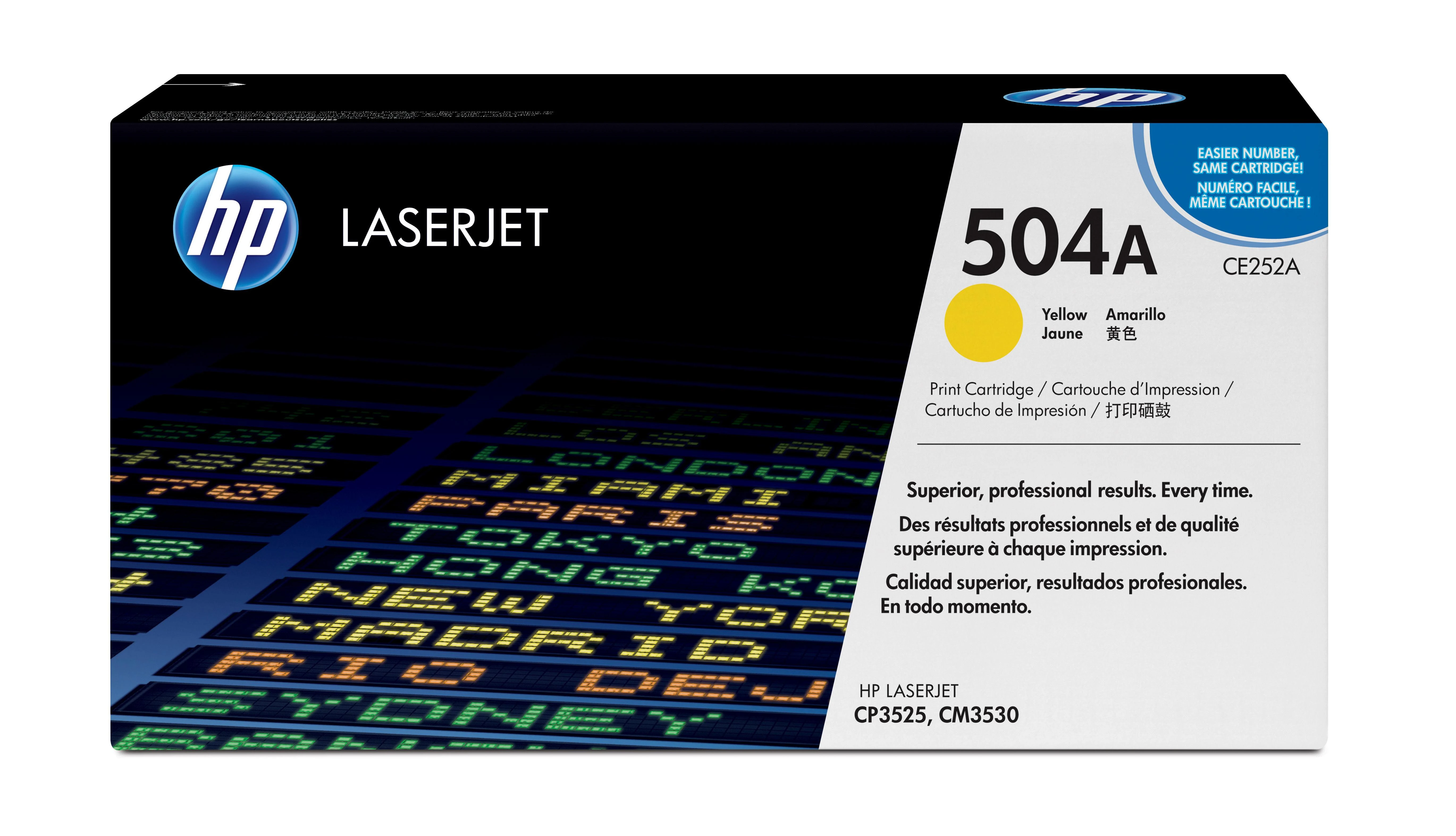 Hewlett Packard (HP) „HP Color LaserJet CP3525/CM3530 Geltona“ spausdinimo kasetė (7 000 puslapių)