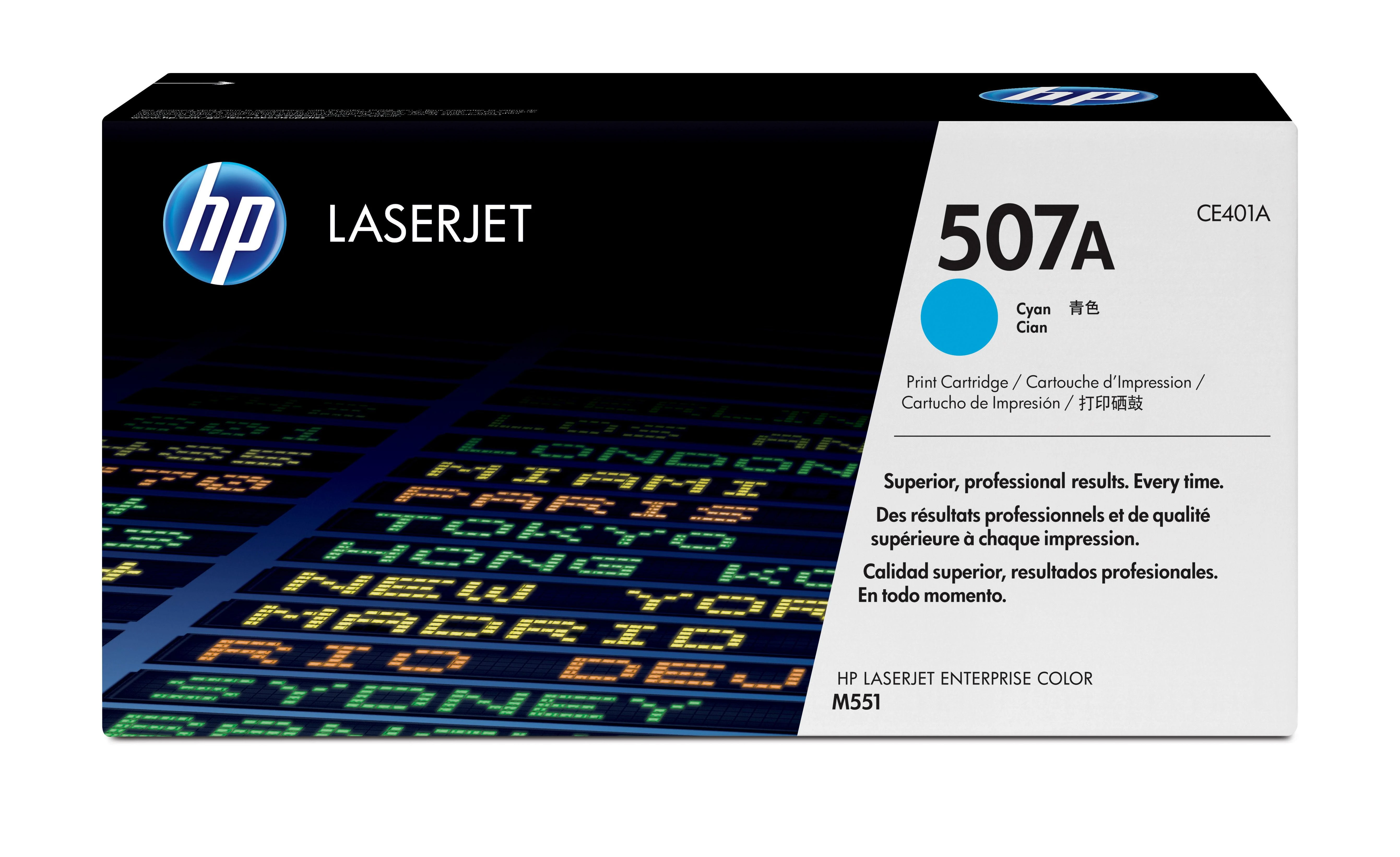 Hewlett Packard (HP) HP 507A LJ Enterprise 500 M551 / M575 series Toneris Cyan (6 000 puslapių)