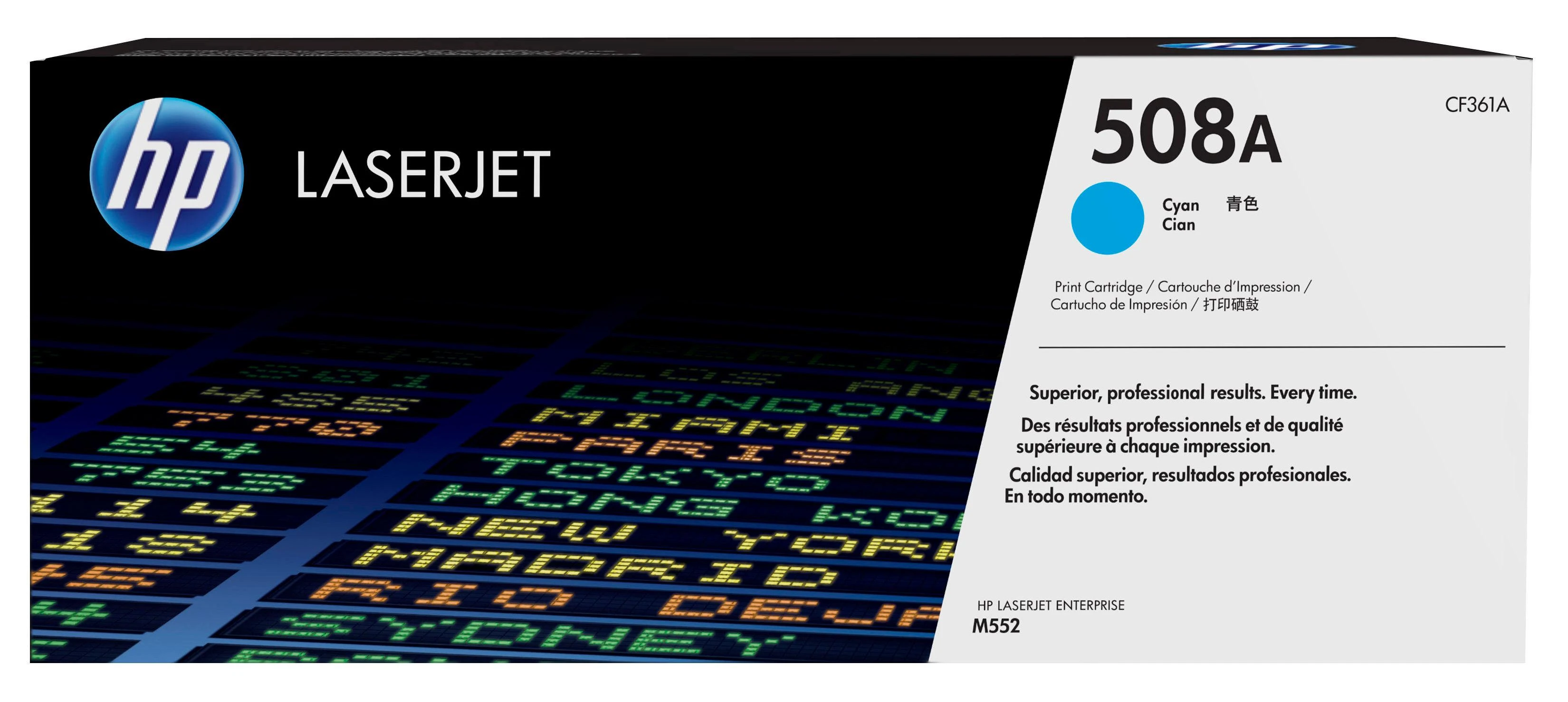 „Hewlett Packard“ (HP) „HP 508A Cyan LJ Toneris Cartridge“, CF361A