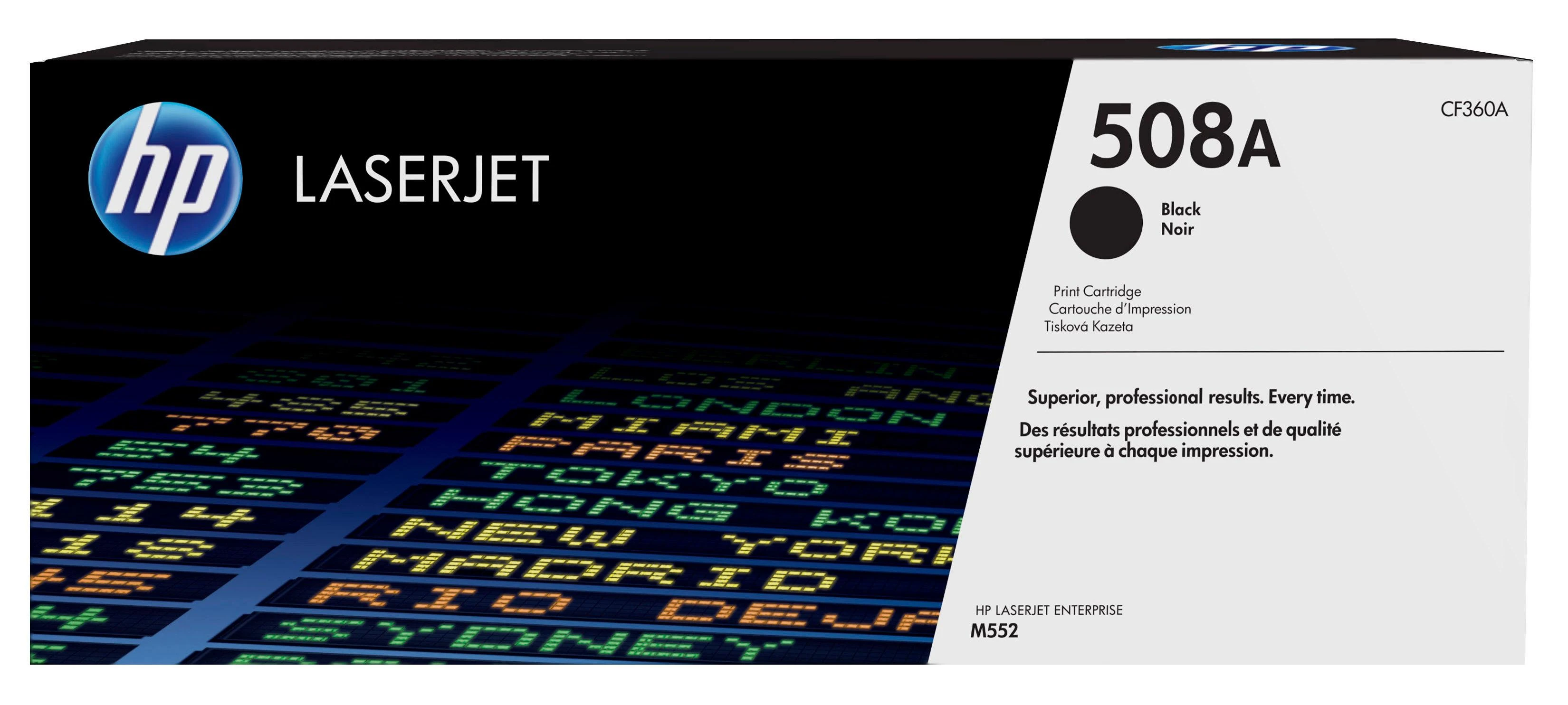 Hewlett Packard (HP) HP 508A Juodas lazerinis Toneris Cartridge, 6000 pages, for HP Color LaserJet Enterprise M552, M553