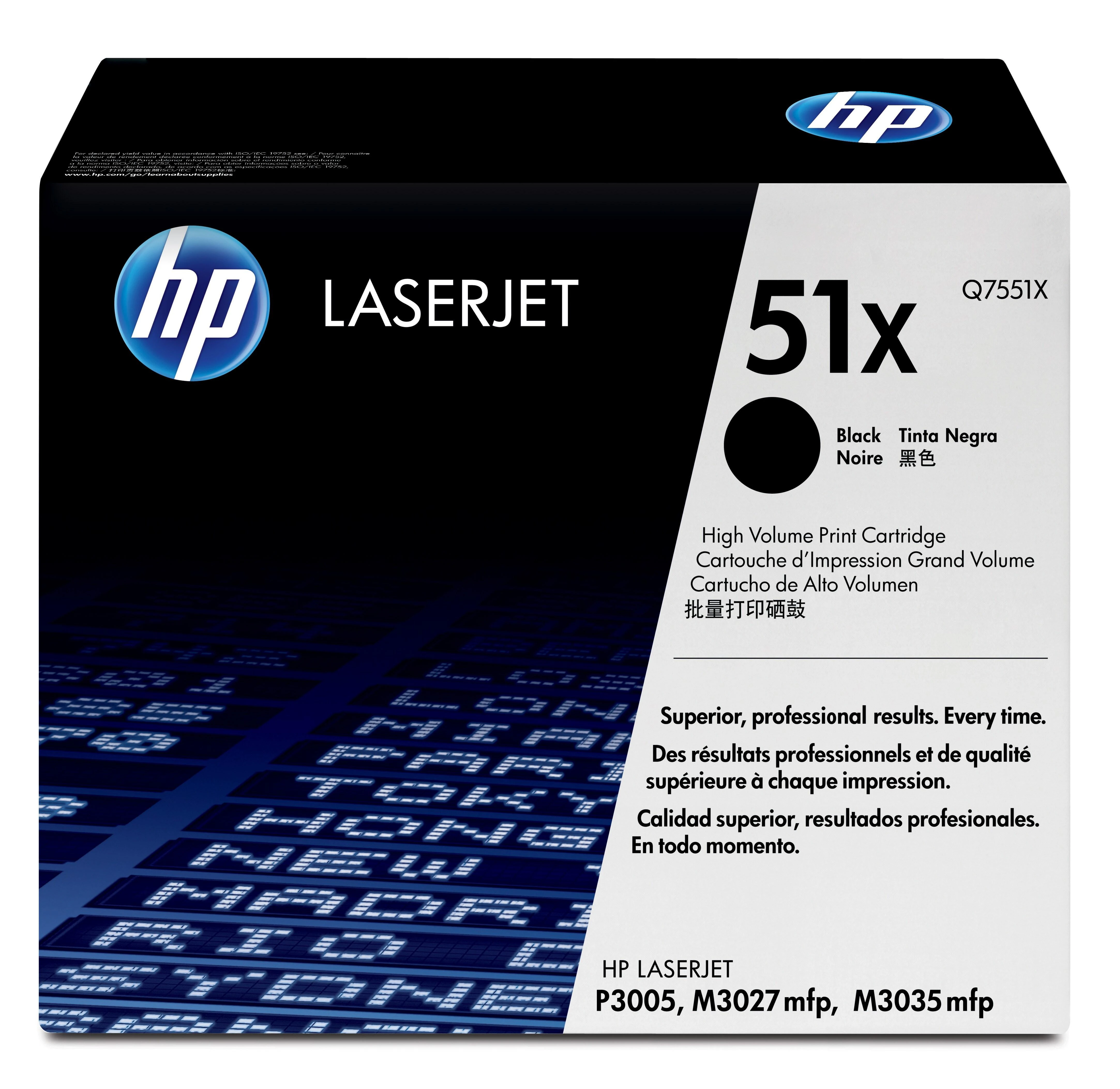 Hewlett Packard (HP) HP Toneris Juodas 51X for LaserJet P3005/M3035mfp/M3027mfp (13,000 pages)