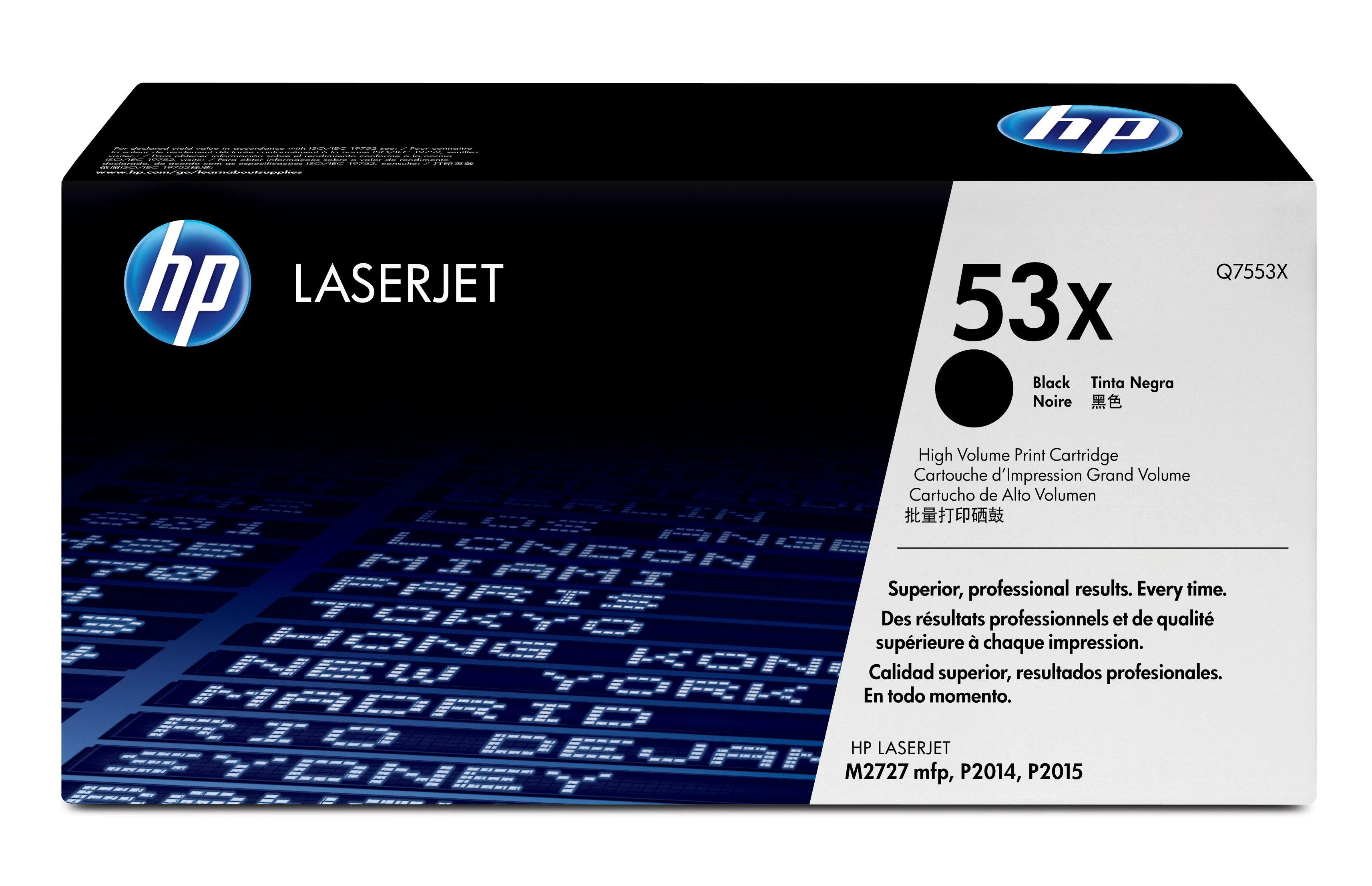 Hewlett Packard (HP) HP Toneris Juodas 53X for LaserJet P2015 (7,000 pages)