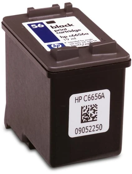 Hewlett Packard (HP) HP 56 Juodas rašalo kasetė, 450 puslapių, skirta HP DeskJet 450, 5652, 5150, 5850, 7150, Officejet 6110