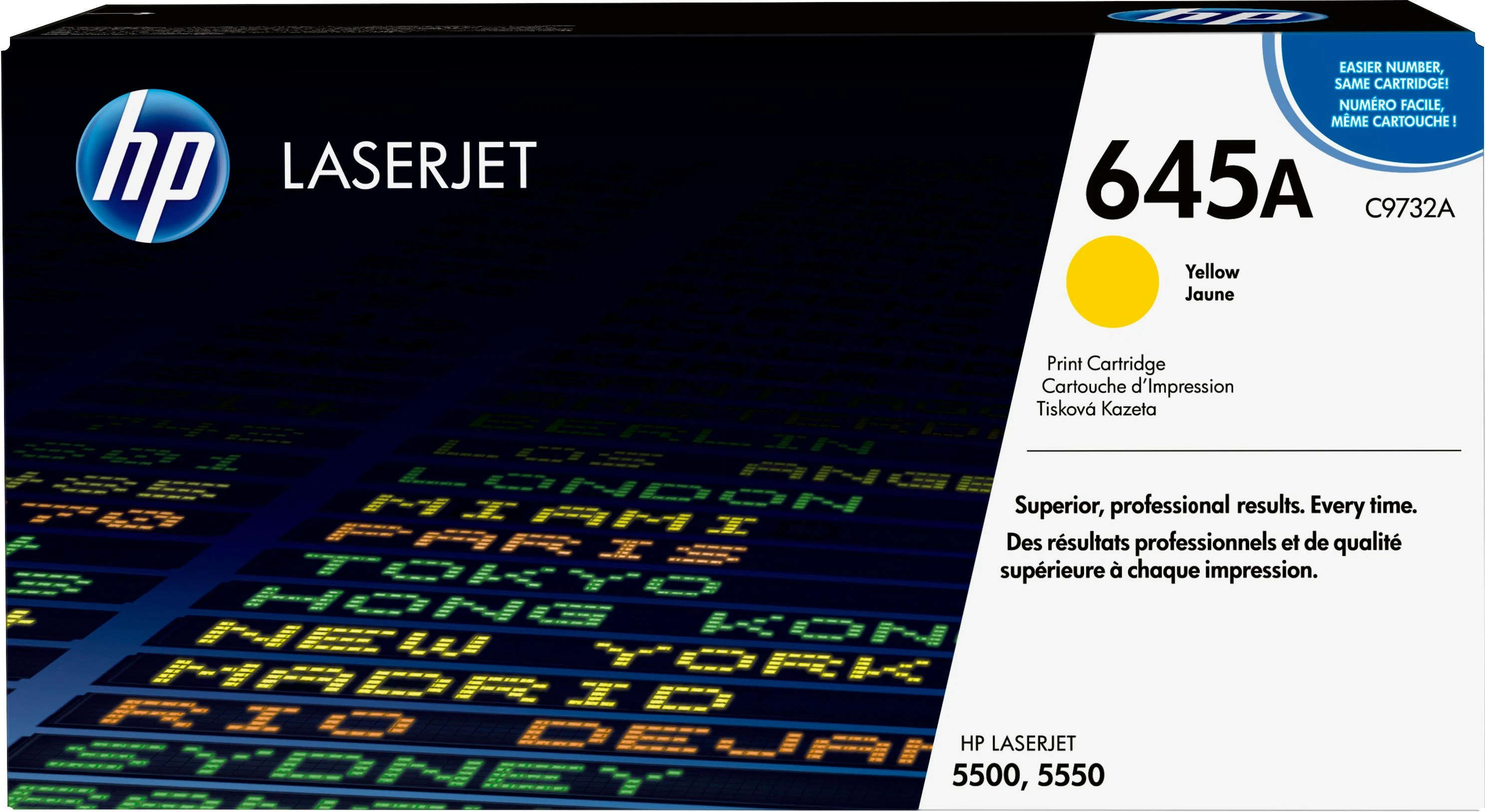 Hewlett Packard (HP) HP Color LaserJet 5500/5550 Toneris Geltona (12 000 puslapių)
