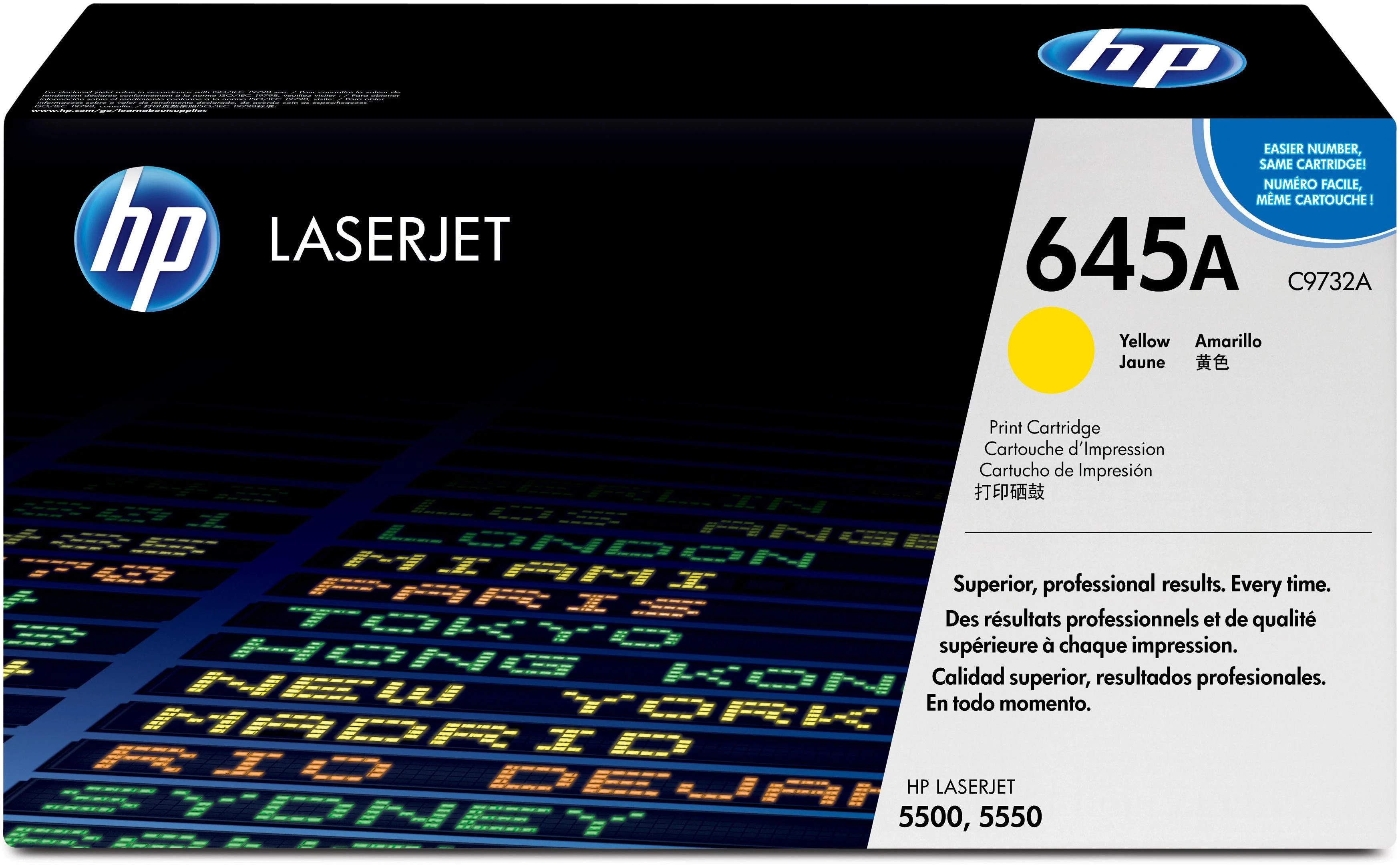 Hewlett Packard (HP) HP Color LaserJet 5500/5550 Toneris Geltona (12 000 puslapių)