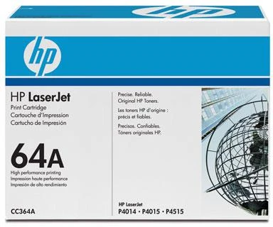 Hewlett Packard (HP) „HP LaserJet CC364A Juodas“ spausdinimo kasetė, skirta P4000/P4500 serijai (10 000 puslapių)